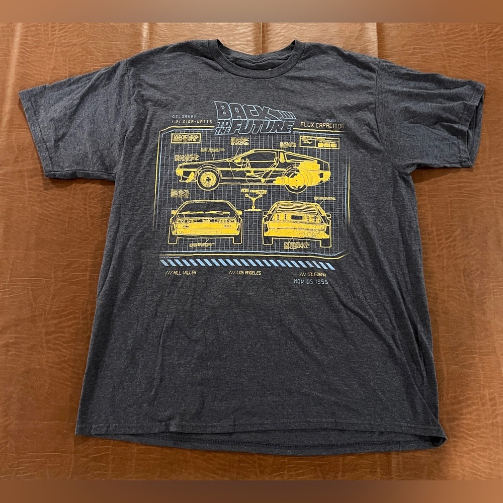 Universal Studios Back to the Future Delorian Shirt - Size XL